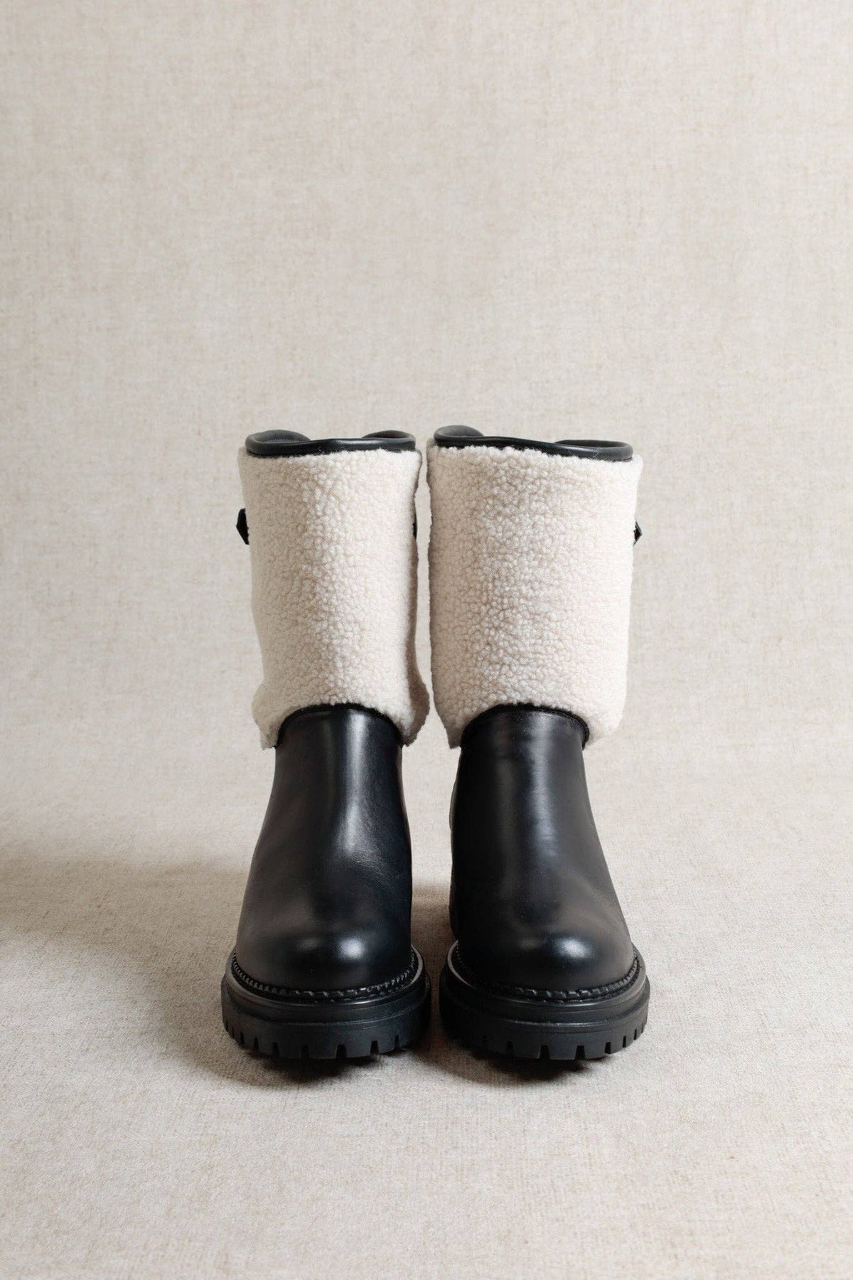 WELL BLACK – Botas de Inverno em Pêlo Sintético e Pele: 37