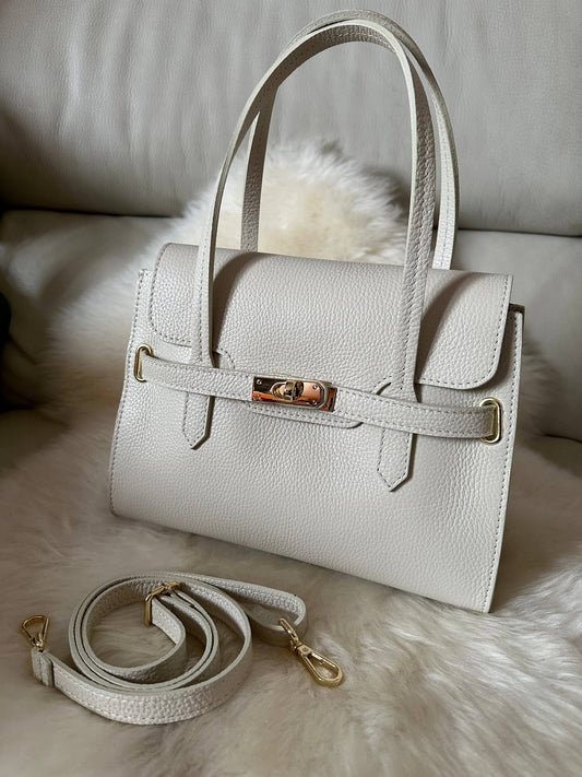 FATIMA LEATHER BEGE