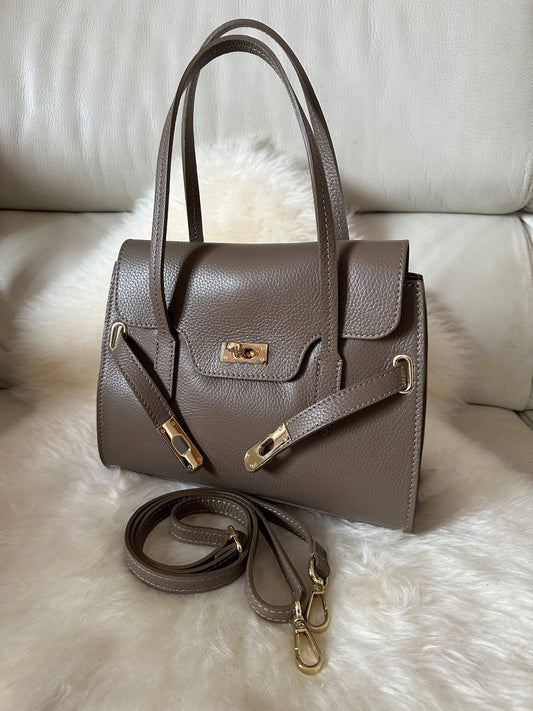FATIMA LEATHER TAUPE