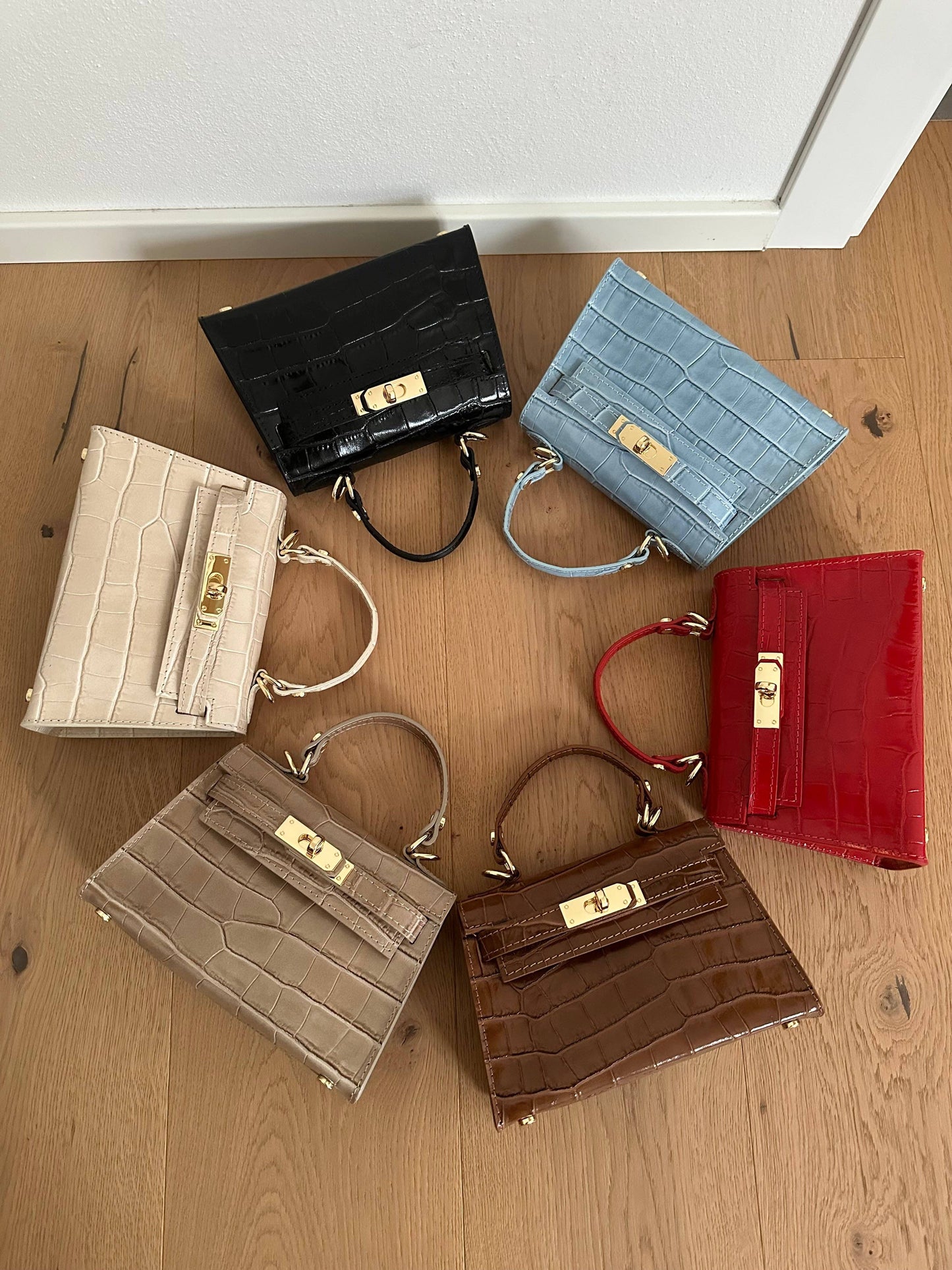 KROKO MINI BAG CHOCOLATE