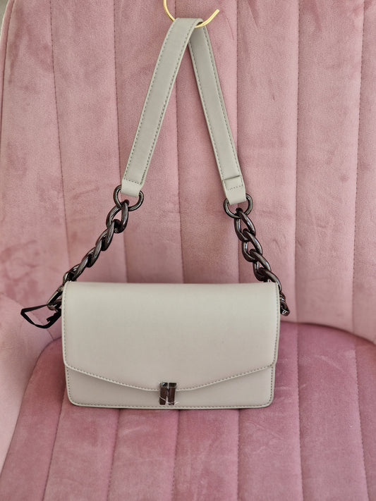 AURORE ICE WHITE SHOULDER BAG