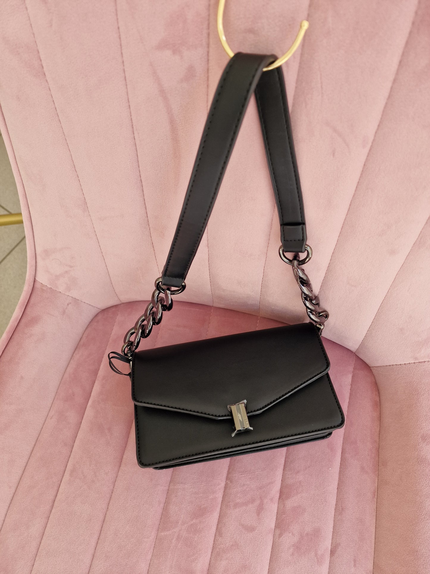 AURORE BLACK SHOULDER BAG