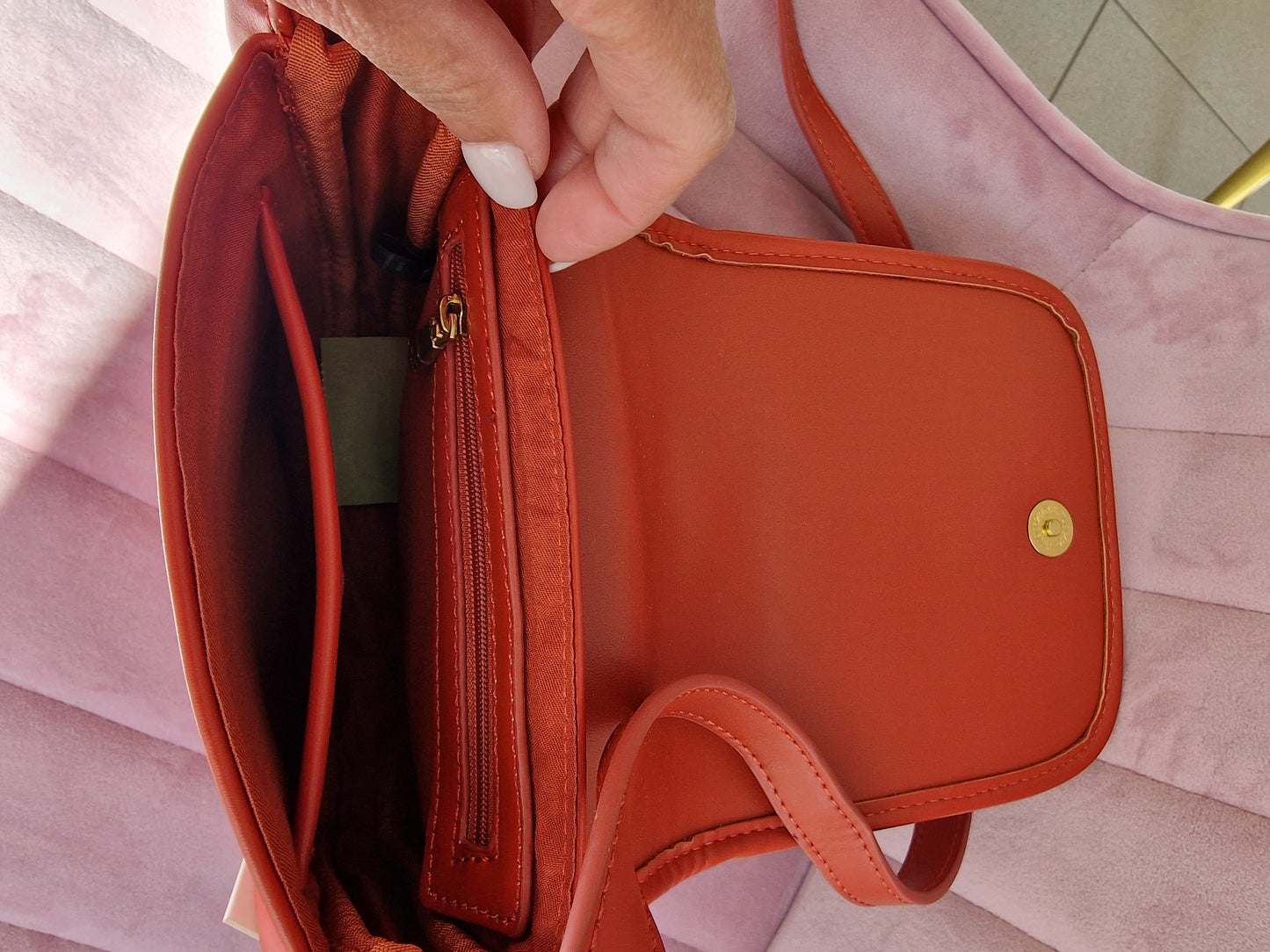 KIM TERRACOTTA SHOULDER BAG