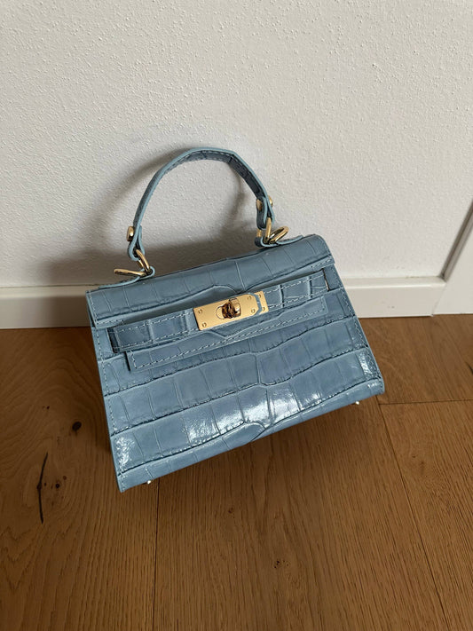 KROKO MINI BAG BLUE