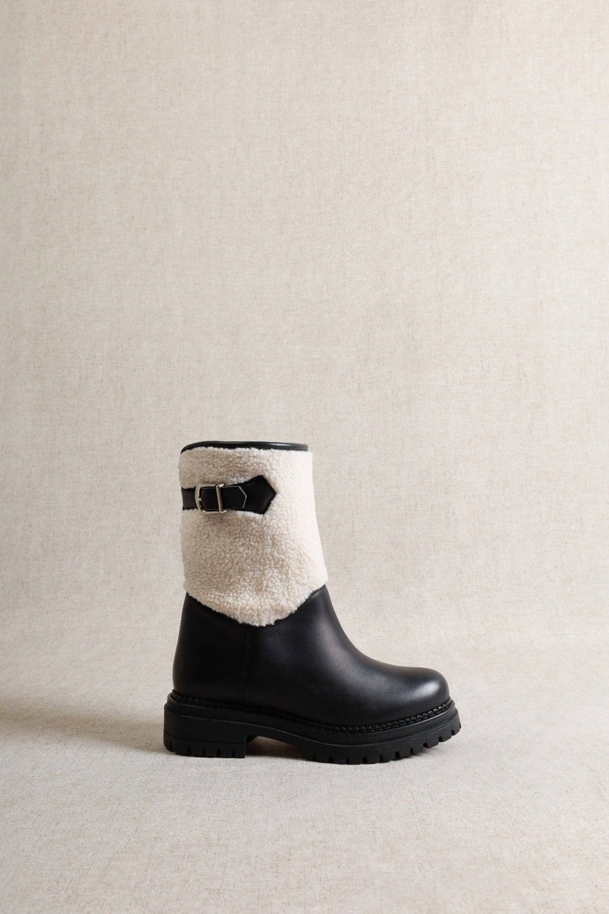 WELL BLACK – Botas de Inverno em Pêlo Sintético e Pele: 37