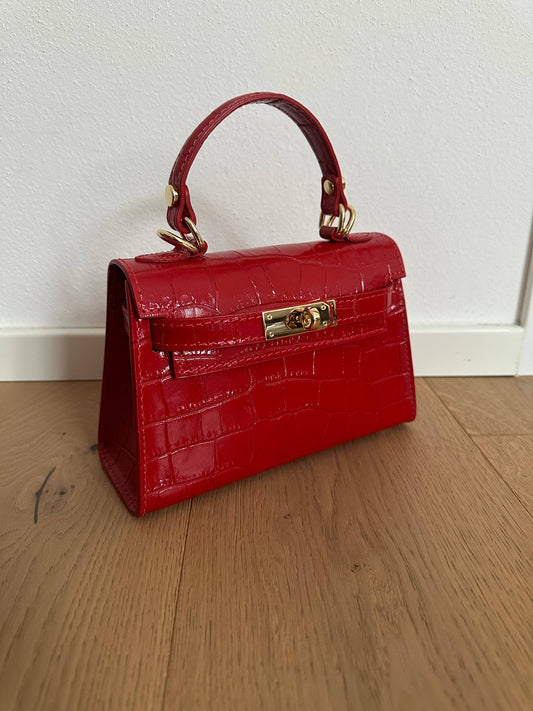 KROKO MINI BAG RED