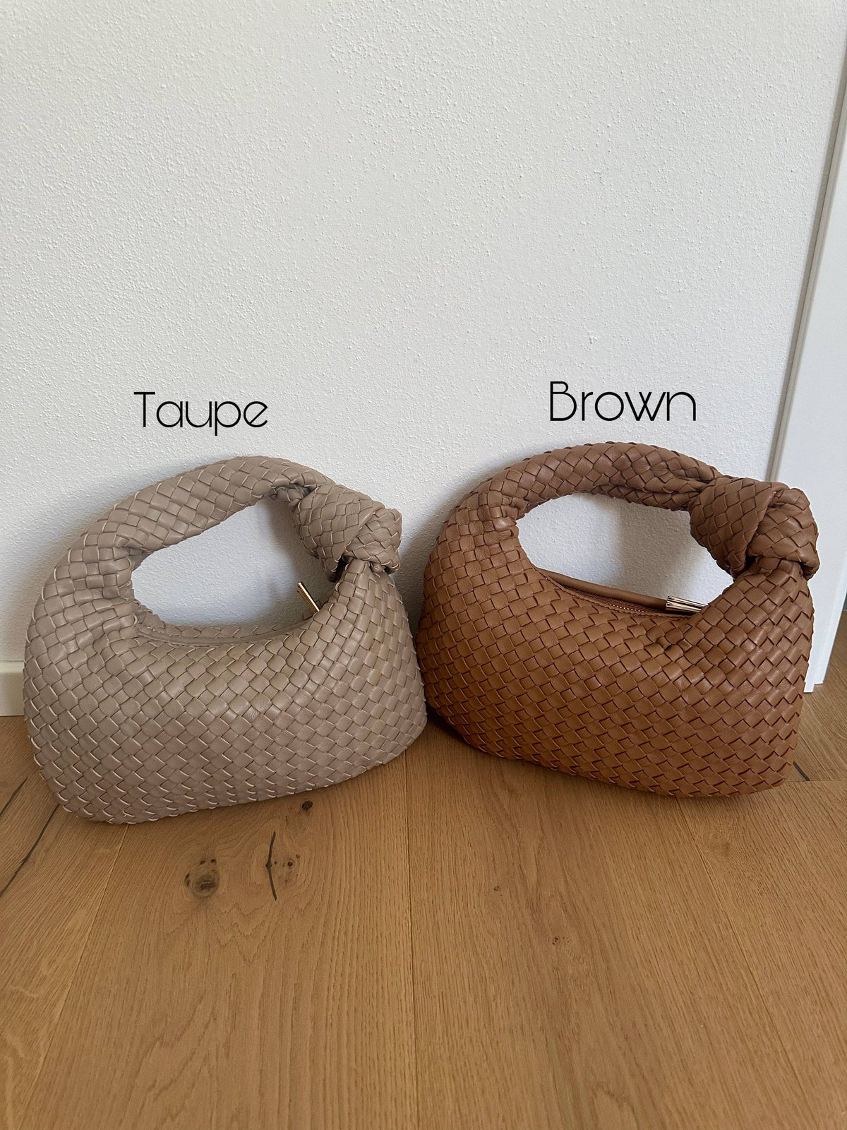 Bolsa JOLIE wild pequena em couro sauvage entrelaçado genuíno: Gold