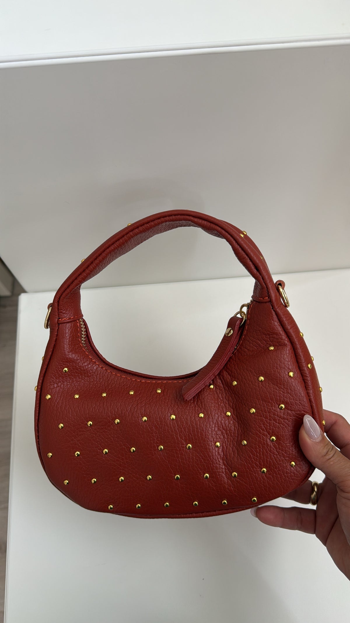 LIVIA RED - MINI HOBO BAG