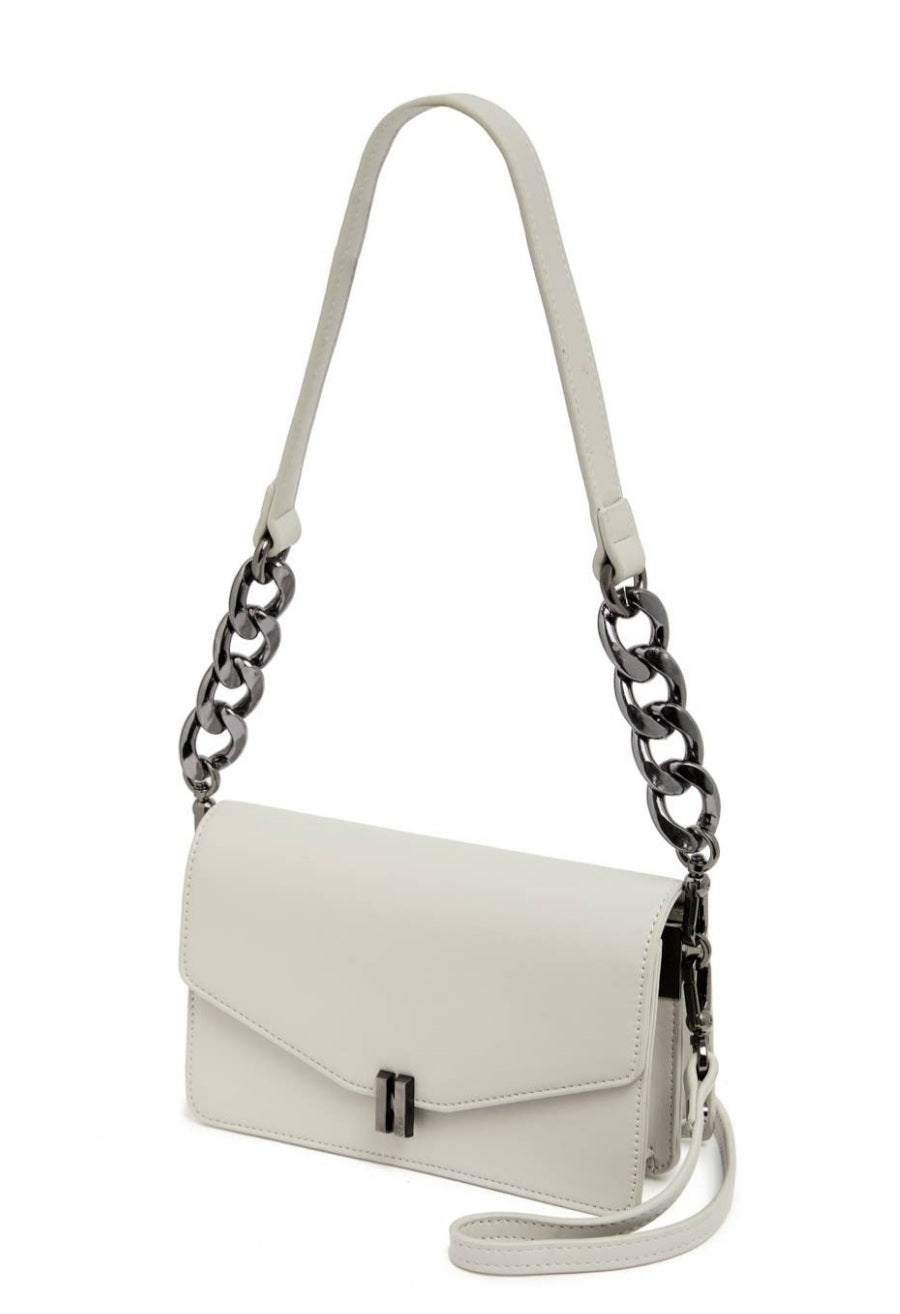 AURORE ICE WHITE SHOULDER BAG