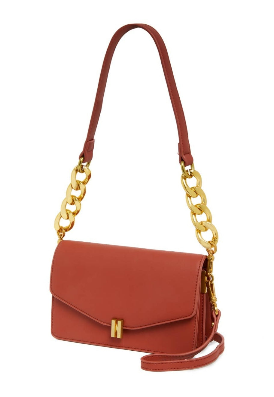 AURORE TERRACOTTA SHOULDER BAG