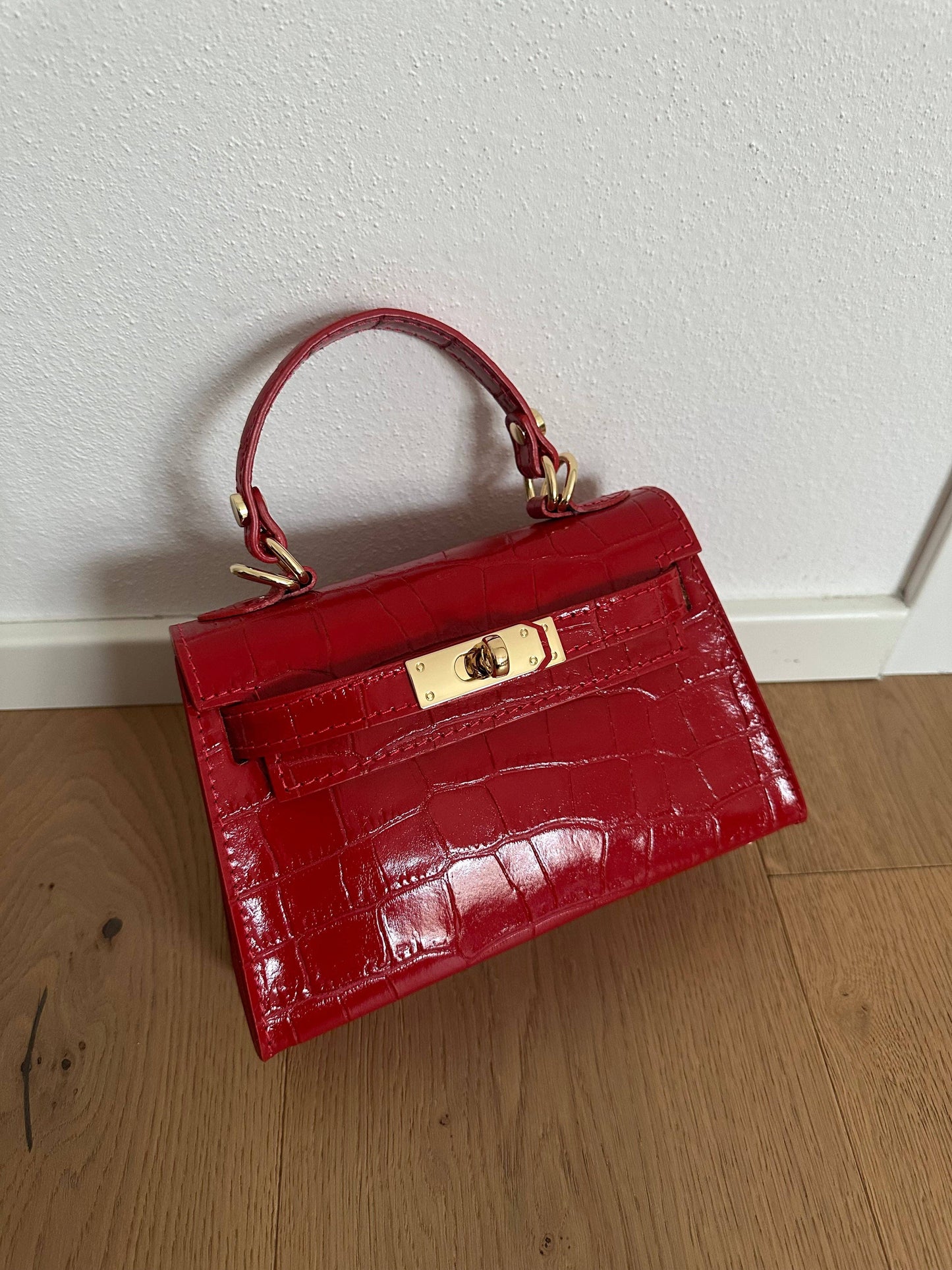 KROKO MINI BAG RED