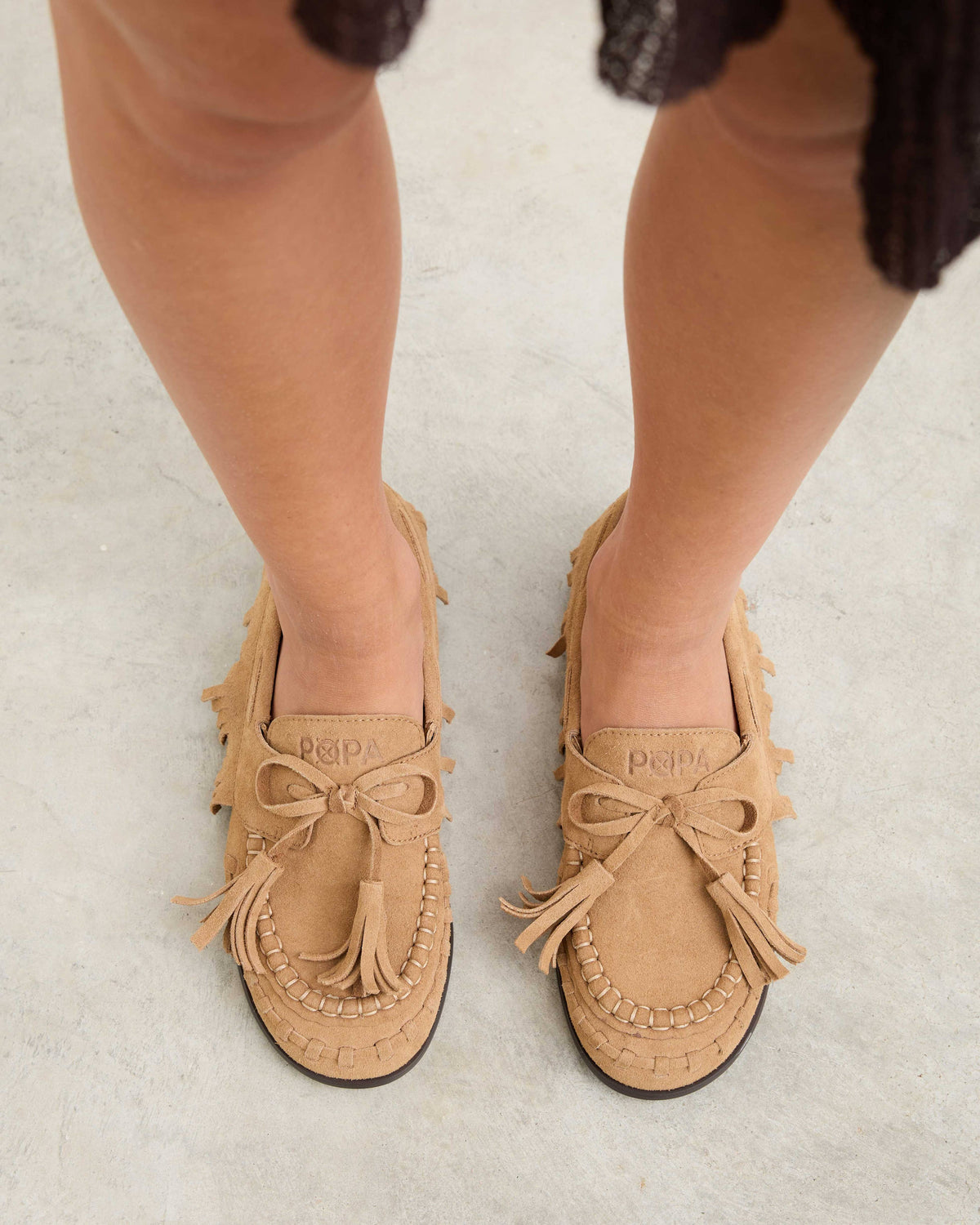 Mocassim bege feminino Charles: 38