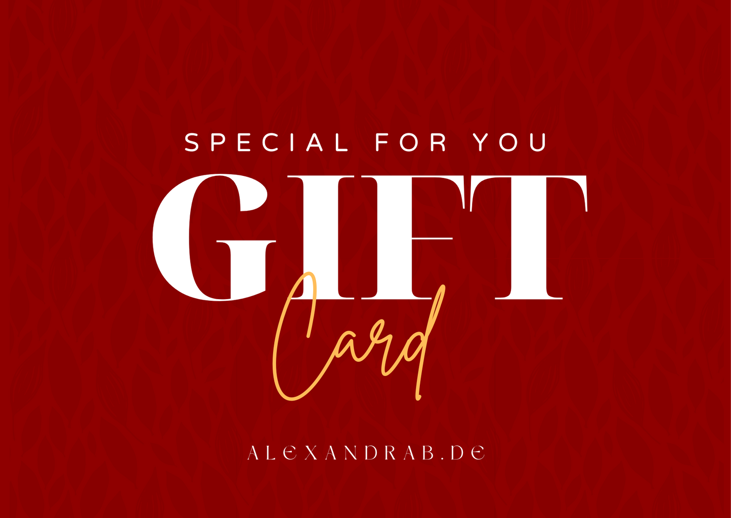 GIFT CARD ALEXANDRA.B