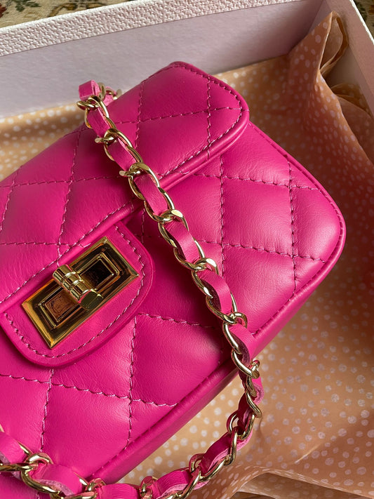 DIANA LEDERTASCHE PINK