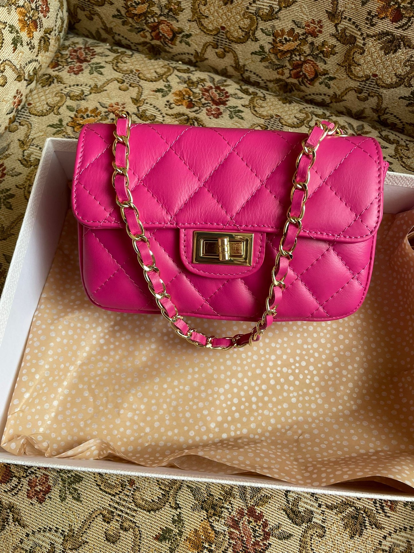 DIANA LEDERTASCHE PINK