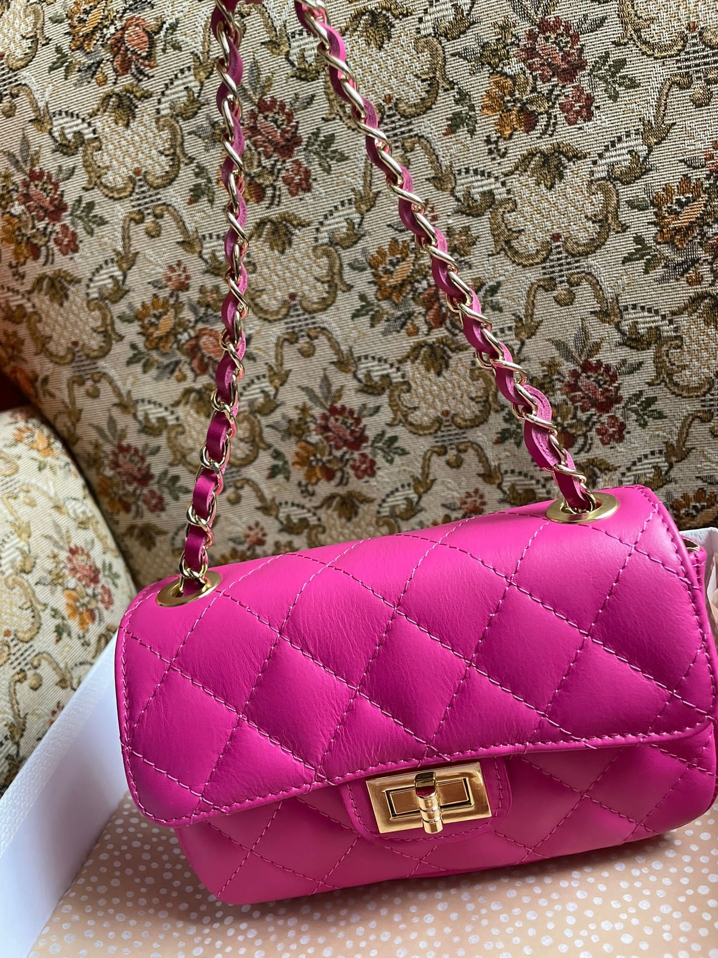 DIANA LEDERTASCHE PINK