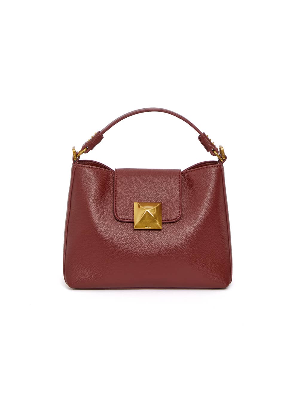 VIVIENNE TERRACOTTA SMALL PYRAMID SHOULDER BAG