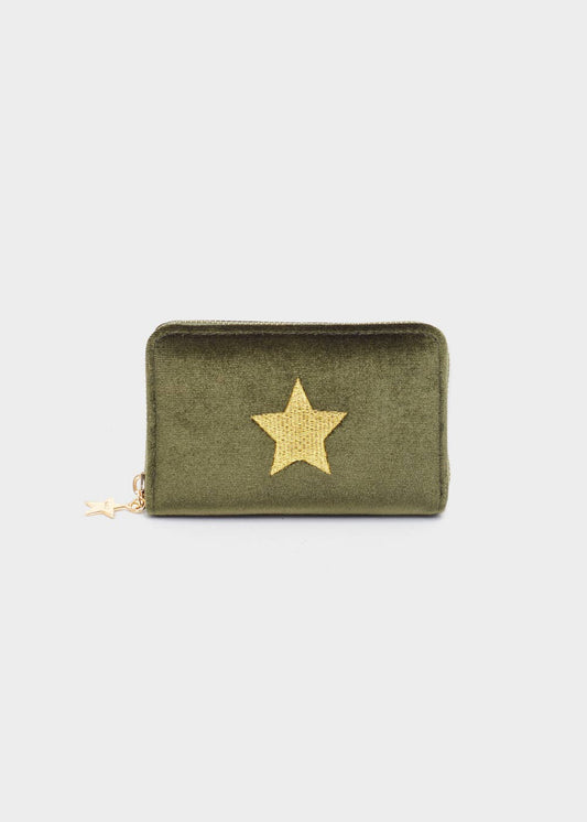 EMI GREEN WALLET WITH GOLD STAR